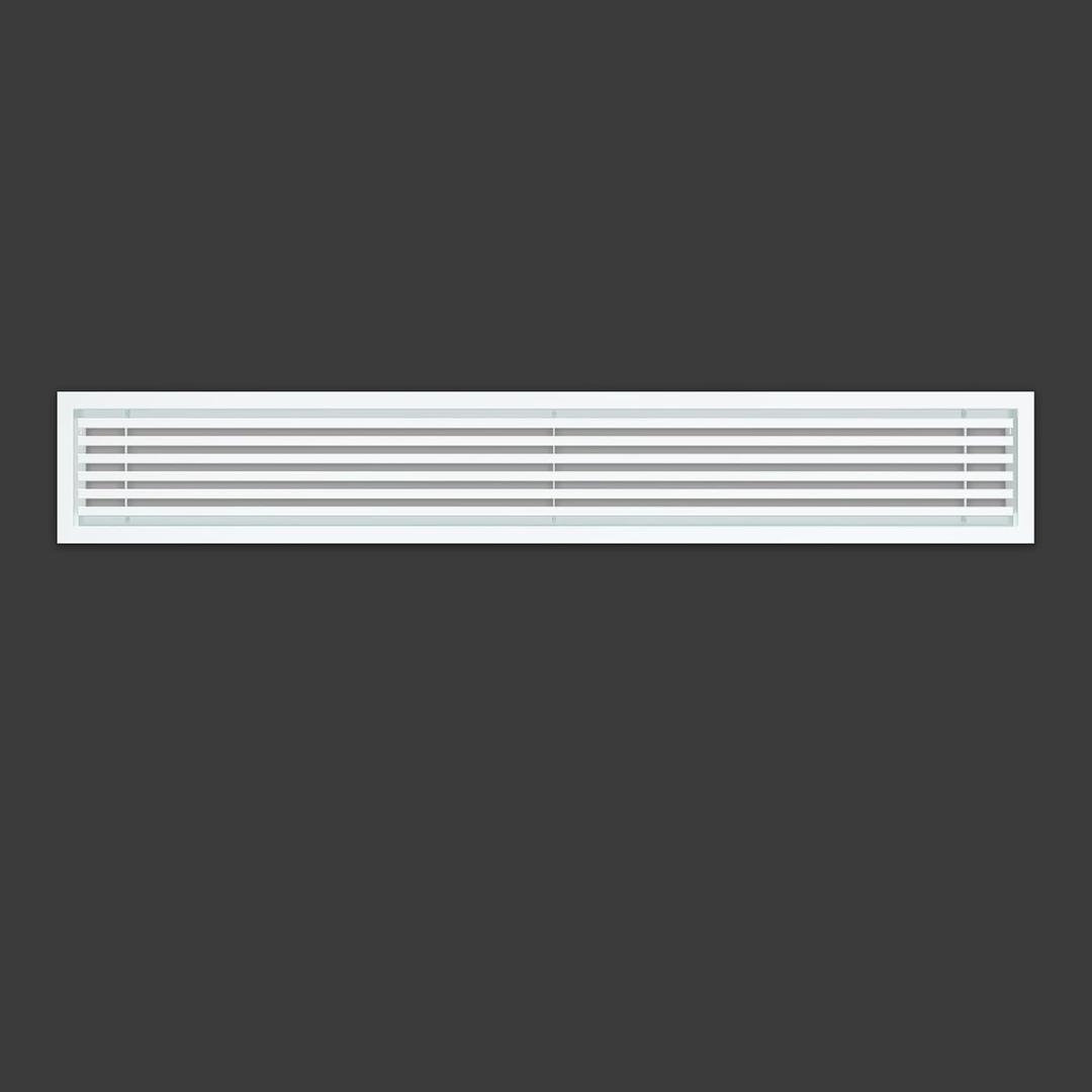 Linear Bar Air Grille 24" X 4", Aluminum Air Supply/Return Grilles,Easy Air Flow,Removable Grille/Door-HVAC Air Vent Cover,White[Outer Dimensions: 24.8"w X 4.8"h]