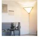 Corner Light with Switch, Ceiling Corner Lights for Living Room, Plug in Ceiling Light for Dark Area, Lamp for Bedroom, Kids Room, Triangle Shape
