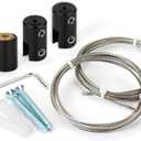 Ceiling Sign Hanger, Solid Aluminum Picture Hanging Hardware for Hanging Acrylic /Picture/Sign Board/Frame