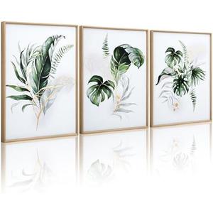 Pack Of 2, ArtbyHannah Unframed 12x16 Inch Canvas Wall Art Prints, Set of 3 Botanical Wall Decor for Bathroom, Living Room, Office (Ideal as 12x16 Frame Insert) Pack Of 2, ArtbyHannah Unframed 12x16 Inch Canvas Wall Art Prints, Set of 3 Botanical Wall Decor for Bathroom, Living Room, Office (Ideal as 12x16 Frame Insert)