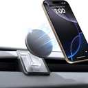 for Tesla Magnetic Phone Mount Holder Compatible with 2025-2026 Model Y Juniper and 2024-2026 Model 3 Highland, 360 Adjustable, No Tool Installation Required, Anti-Shake Mount Fit for All Smartphones