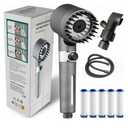 Ion Drops Shower Head, 2025 NEW Filtered Showerhead with Handheld, Adjustable Ion Drops Filtered Shower Head with 60 Inch Hose & Bracket, Built-in Power Wash for Bathroom Cleaning