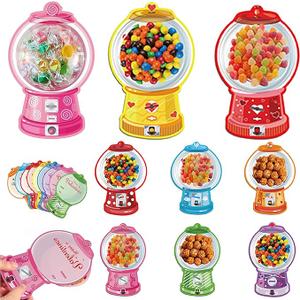 Valentines Candy Cards Gift Set - 36 PCS DIY Craft Treat Holder Bulk Class Valentines Candy Exchange Gifts for Couples Families Party Gift, Bubble Gum Machine