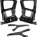 68049744AA New Rear Step Bumper Bracket Set, Right Passenger Side and Left Driver Side, Compatible with 2009 2010 2011 2012 2013 2014 2015 2016 2017 2018 RAM 1500 2500 3500