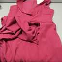 MUSHARE Women's V Neck Sleeveless Split Formal Dress Cocktail Party Prom Long Dresses (Large, Magenta)