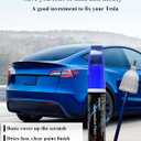 SYOAUTO Blue Touch Up Paint for Tesla Model Y 3 X S Car Touch Up Paint Pen 0.4 oz Automotive Scratch Repair Pen Brush and Tip 2 in 1 Pen (Deep Blue Metallic PPSB) 