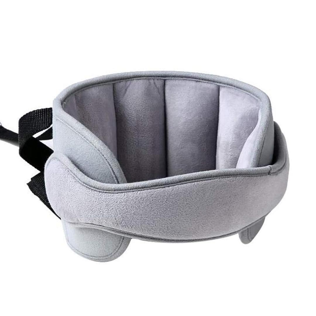 Child Car Seat Head Support - Baby Safety Car Seat Neck Relief Holder, Adjustable Head Band Strap Headrest, Baby & Kids Travel Accessories, Grey
