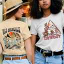 Flafens Graphic Tees T Shirts for Women - Cute Womens T-Shirts Cotton Tshirts Tops Teens Girls (White, M)