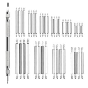 Aeaocvo 41 PCS Watch Pins Replacement Kit with Spring Bar Tool, Watch Band Pins with 40pcs Heavy Duty Stainless Steel Watch Pins, for Watch Repair and Watch Band Removal