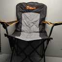 2-Pack Folding Camping Chair, Diamond-Quilted & Adjustable Armrest