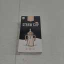 GROSMIMI Spill Proof no Spill Magic Sippy Cup with Straw with Handle for Baby and Toddlers, Customizable, PPSU, BPA Free 10 oz (Peach)