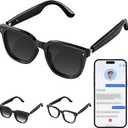 2026 Latest Smart Audio Glasses with Bluetooth, Open-Ear Speakers, Music & Hands-Free Calls, AI Voice Assistant,Translation for 164+ Languages Wearable Tech Glasses for Men & Women(no camera)