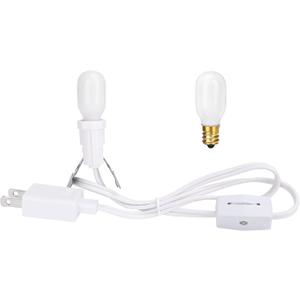 Village Collection Accessories Villages Single Cord Set Lightsm, 2 White Replacement Bulbs. for use with Various Village Series
