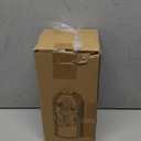 YOOLENS Makeup Brush Holder with Lid 360 Rotating Clear Dustproof Make Up Organizers for Vanity Bathroom Countertop, Gray