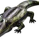Liliful 1 Pcs 49 Inch Inflatable Alligator Pool Float Floating Alligator Decoy for Pool Long Inflatable Crocodile for Adults Swamp Safari Birthday Party Pond Garden Patio