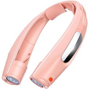 ZEEFO Portable Neck Fan, Hands Free Personal Fan- 6000mAh Battery Operated, Ultra-Quiet USB Rechargeable Fan with 6 Adjustable Speeds, Cooling Wearable Fan for Home, Office, Outdoor, Travel-Pink
