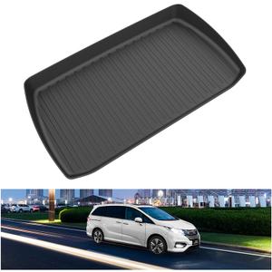 KIWI MASTER Cargo Trunk Mat for 2018-2025 Honda Odyssey All Weather Trunk Tray Liner TPE Slush Mats Black