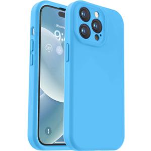 Designed for iPhone 14 Pro Max Case, Premium Silicone with [Camera Protection] [Anti-Scratch Microfiber Lining] Shockproof Phone Case for iPhone 14 Pro Max 6.7" - Blue
