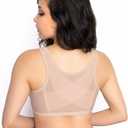 Exquisite Form 5100565 FULLY Lace Wireless Back & Posture Support Bra with Front Closure (Beige, 44DD )