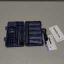 STREBITO Mini Electric Screwdriver Set, 67 in 1 Electric Precision Screwdriver - 50 S2 Magnetic Bits, 5 Torque Settings, 4 LED Lights, Electric Screwdriver Kit for PC Phone Laptop Camera Electronics (Blue)