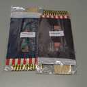 2 x 12 Pack 250th USA Anniversary Small Mini Wood Hand Held Stick Flag,with Statue of Liberty Design,5.5 × 8.2 Inch.