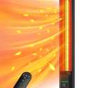 42INCH Outdoor Heater, 9Heat Levels & 540Min Timer, Child Safety Lock, IP65 Waterproof Garage Heater, 1500W Infrared Heating,Tip-Over&Overheat Protection,Patio Heaters for Outdoor Use Indoor