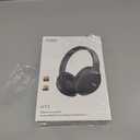 TOZO HT3 Hybrid Noise Cancelling Headphones, 90H Battery Life Wireless Over Ear Bluetooth 6.0 Foldable Headset, AI Voice Assistant with 5 Mics, Connect 2 Devices and Hi-Res Sound, 32 EQ Audio Presets (Pink)