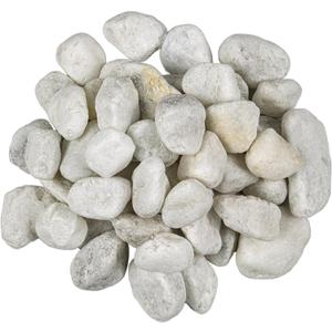 MSI Natural Decorative Tumbled White Pebbles, 1 Inch - 2 Inch, 40 lb. Bag