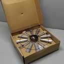 Farmhouse Home Signs with Windmill Clock Wall Decor Rustic Home Letters Wall Art for Living Room Kitchen Entryway Dining Room Bedroom (water-white)