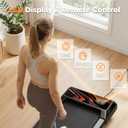 2.5HP Walking Mat with Incline pad,Under Desk Treadmill, Walking Running Pad with Remote, 3 in 1 Low Noise Small Mini Portable Treadmill with Led Screen, Compact Treadmills for Home, 265lbs Capacity