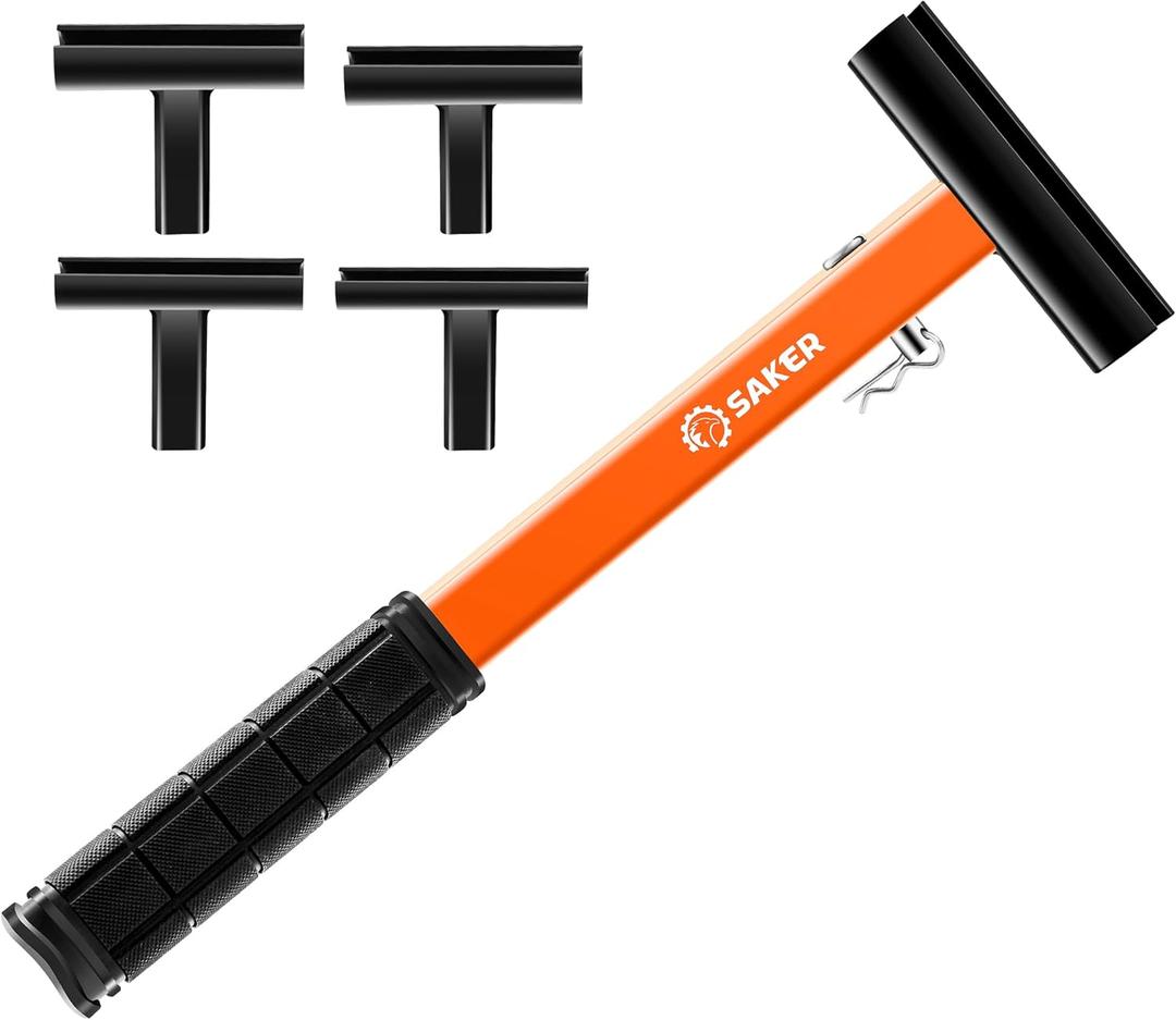 Saker Upgraded Door Hinge Adjustment Tool, Portable 4-in-1 Hinge Gap Adjusting Wrench with Rubber Grip, Suitable for Residential and Commercial Door Hinges, Heavy Duty Painted Steel Hinge Bender Tool (Generation 2)