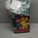 12FT Giant Christmas Inflatables Gingerbread Man Built-in Bright LED Light, Huge Christmas Decorations Outdoor Hold Candy Cane & Gift Large Christmas Blow Up Yard Decoration for Xmas Holiday Party