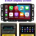 Android 13 Car Radio Stereo Upgrade for Chevy Express 2500 3500 4500 2008-2024 8 Inch Touch Screen GPS Navi Head Unit Radio Double Din w/Wireless Carplay & Android Auto Bluetooth BT DSP SWC