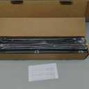 5/8 Diameter Curtain Rods 30-90 Inch, for 30-84 Inch Windows, Adjustable Splicing Black Curtain Rods for Windows with Brackets, Window Rod Long Small Curtains Rod, 2 Pack