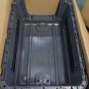 SportPet Airline Compliant X-LARGE 35.5" Travel Dog Kennel-Durable Plastic Airline Pet Carrier w/Removable Wheels & Food Bowls, Collapsible Indoor/Outdoor Dog Kennel, Dogs up to 32"L & 23"H-Dark Gray