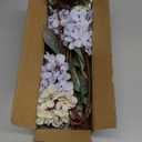 Ttranewsoo Hydrangea Artificial Flowers,Fall Hydrangeas Artificial Flowers,Blue Fake Fall Dried Hydrangea Flowers Decoration,Faux Silk Flower with Stems Winter Decor(Blue 24" 8pcs) Without Vase