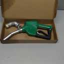 3/4" Green NPT Fuel Transfer Nozzle Kit, High Flow Auto Shut-Off Fuel Nozzle with 360 Hose Swivel, Suitable for Diesel, Gasoline, Kerosene (13/16" Spout, 3 Gear Padlock, 16 GPM)