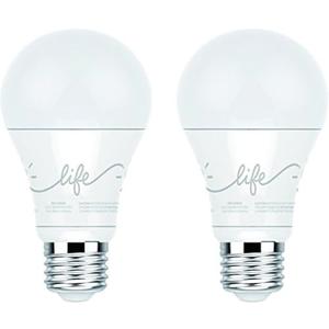 C by GE A19 C-Life Smart LED Light Bulb by GE Lighting, 2-Pack, Works with Alexa