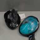 QingSong Full Face Snorkel Mask for Adults, Snorkeling Gear with Camera Mount, 180 Degree Panoramic View Snorkel Set Anti-Fog Anti-Leak (Large-X-Large, 2 Pack - Black+Black Green)