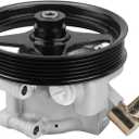 Power Steering Pump with Pulley Compatible with Ford E150 E250 E350 E450 Econoline, Compatible with Ford F250 F350 F450 F550 Super Duty, Replacement for 20-283P2, 1C2Z3A674AARM