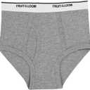 Fruit of the Loom Boys' Tag Free Cotton Briefs Underwear (Assorted Colors) (M)