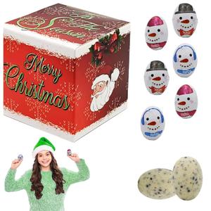 Fruidles Christmas Milk Chocolate Cookies & Cream Snowmen Party Bag Fillers, Individually Wrapped Foils, Kosher Dairy (Half-Pound)