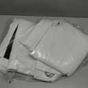 NICETOWN White 100% Blackout Curtains for Windows, Pack of 2, 46" W x 96" L, Super Heavy-Duty Black Lined Total Darkness Drapes for Bedroom, Privacy Assured Window Treatment for Patio