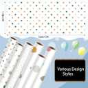 Skyygemm 6 Rolls Classroom Bulletin Board Paper Roll Polka Dot 4 x 12 ft Fade Resistant Colored Background Paper Bulk for Art Decor Drawing Craft(Boho Color)