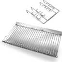 Grill Ash Drip Pan with Stainless Steel Fire Grate and Hanger for Chargriller 5050, Chargriller 5072, Chargriller 5650,20 3/8 inch x 12 13/16 inch
