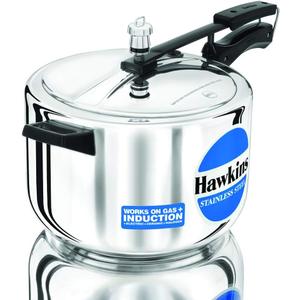 Hawkins Stainless Steel 8 litre Inner Lid Pressure Cooker with Induction Compatible