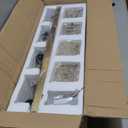 Gold Crystal Bathroom Vanity Lights, 4 Lights Bathroom Lighting Fixtures Over Mirror Modern Gold Crystal Bath Wall Light with Square Shade