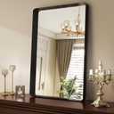 36"x24" Black Bathroom Mirror-Modern Mirror for Wall with Rounded Corners