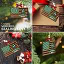 3 x HEXMOZ Golf Christmas Ornaments 2025 - Christmas Golf Gifts for Men - Golfing Gifts for Golfers, Players, Fans - Cool Sports Present Ideas, Holiday Tree Decorations - Xmas Ornaments