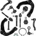 Front Upper Control Arms w/Ball Joints Sway Bar End Links Tie Rod End Links Suspension Kit for 2005-2012 Nissan Pathfinder, 2005-2019 Nissan Frontier, 2005-2015 Xterra, (10PCs)